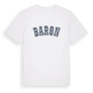 Baron college t-shirt – ekologisk bomull t-shirt från Pinshirt