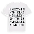 Barzy-en-Thiérache ordlek t-shirt