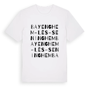 Bayenghem-lès-Seninghem ordlek t-shirt – ekologisk bomull t-shirt från Pinshirt