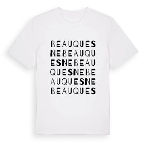 Beauquesne ordlek t-shirt – ekologisk bomull t-shirt från Pinshirt