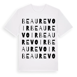 Beaurevoir ordlek t-shirt – ekologisk bomull t-shirt från Pinshirt