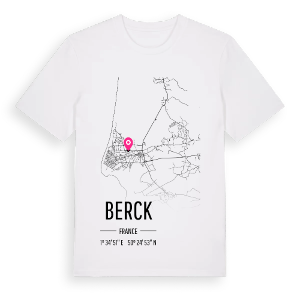 Berck karta t-shirt – ekologisk bomull t-shirt från Pinshirt