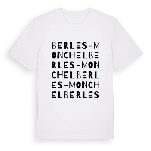 Berles-Monchel ordlek t-shirt – ekologisk bomull t-shirt från Pinshirt