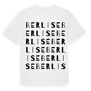 Berlise ordlek t-shirt – ekologisk bomull t-shirt från Pinshirt