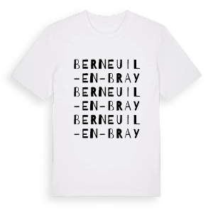 Berneuil-en-Bray ordlek t-shirt – ekologisk bomull t-shirt från Pinshirt