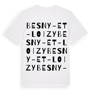 Besny-et-Loizy ordlek t-shirt – ekologisk bomull t-shirt från Pinshirt