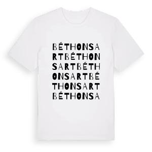 Béthonsart ordlek t-shirt – ekologisk bomull t-shirt från Pinshirt