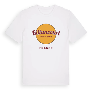 Billancourt cirkel t-shirt – ekologisk bomull t-shirt från Pinshirt