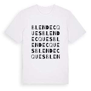 Blendecques ordlek t-shirt – ekologisk bomull t-shirt från Pinshirt
