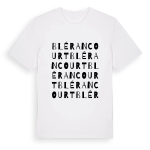 Blérancourt ordlek t-shirt – ekologisk bomull t-shirt från Pinshirt