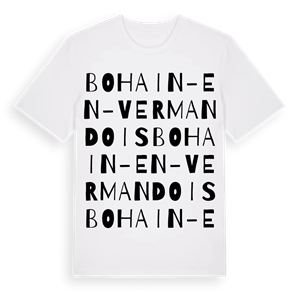 Bohain-en-Vermandois ordlek t-shirt – ekologisk bomull t-shirt från Pinshirt