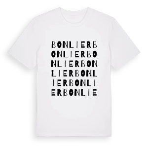 Bonlier ordlek t-shirt – ekologisk bomull t-shirt från Pinshirt