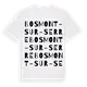 Bosmont-sur-Serre ordlek t-shirt