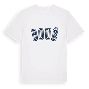 Boué college t-shirt – ekologisk bomull t-shirt från Pinshirt
