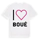 Jag älskar Boué t-shirt stort tryck