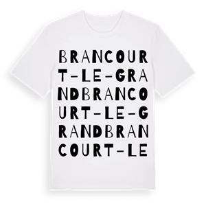 Brancourt-le-Grand ordlek t-shirt – ekologisk bomull t-shirt från Pinshirt