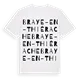 Braye-en-Thiérache ordlek t-shirt