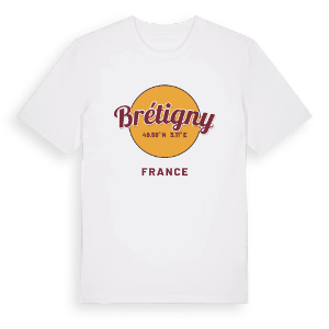 Brétigny cirkel t-shirt – ekologisk bomull t-shirt från Pinshirt