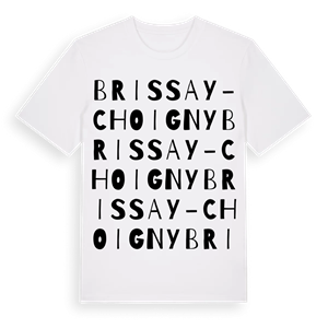 Brissay-Choigny ordlek t-shirt – ekologisk bomull t-shirt från Pinshirt