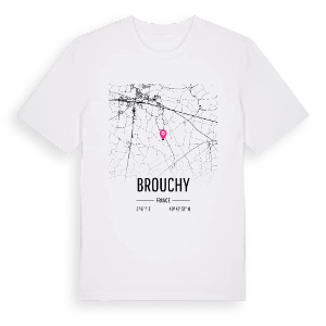 Brouchy karta t-shirt – ekologisk bomull t-shirt från Pinshirt