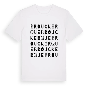 Brouckerque ordlek t-shirt – ekologisk bomull t-shirt från Pinshirt