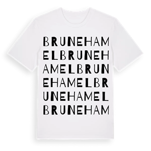 Brunehamel ordlek t-shirt – ekologisk bomull t-shirt från Pinshirt