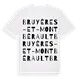 Bruyères-et-Montbérault ordlek t-shirt