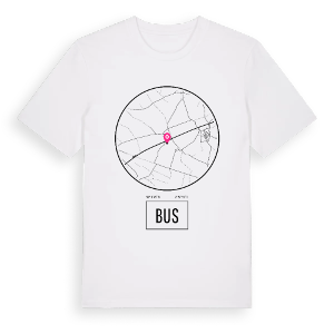 Bus t-shirt – ekologisk bomull t-shirt från Pinshirt