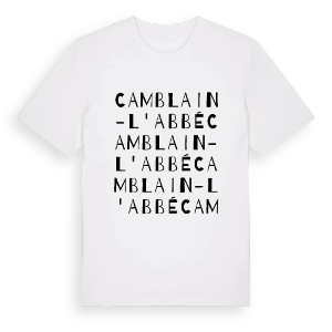 Camblain-l'Abbé ordlek t-shirt – ekologisk bomull t-shirt från Pinshirt