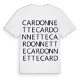 Cardonnette ordlek t-shirt