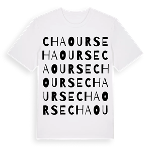 Chaourse ordlek t-shirt – ekologisk bomull t-shirt från Pinshirt