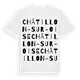 Châtillon-sur-Oise ordlek t-shirt