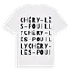 Chéry-lès-Pouilly ordlek t-shirt