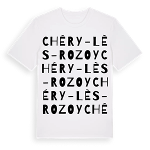 Chéry-lès-Rozoy ordlek t-shirt – ekologisk bomull t-shirt från Pinshirt