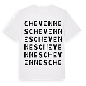Chevennes ordlek t-shirt – ekologisk bomull t-shirt från Pinshirt