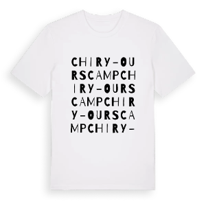 Chiry-Ourscamp ordlek t-shirt – ekologisk bomull t-shirt från Pinshirt