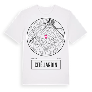 Cité Jardin t-shirt – ekologisk bomull t-shirt från Pinshirt