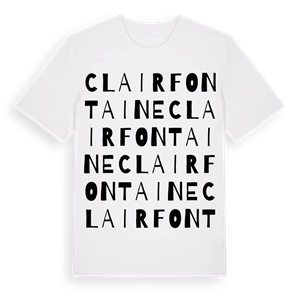 Clairfontaine ordlek t-shirt – ekologisk bomull t-shirt från Pinshirt