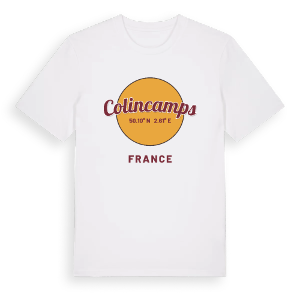 Colincamps cirkel t-shirt – ekologisk bomull t-shirt från Pinshirt