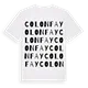Colonfay ordlek t-shirt