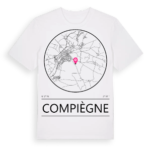 Compiègne t-shirt – ekologisk bomull t-shirt från Pinshirt