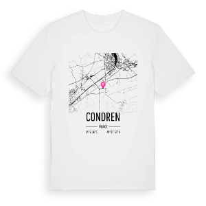 Condren karta t-shirt – ekologisk bomull t-shirt från Pinshirt