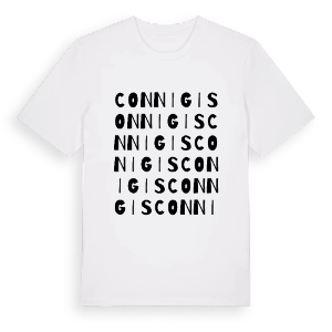 Connigis ordlek t-shirt – ekologisk bomull t-shirt från Pinshirt