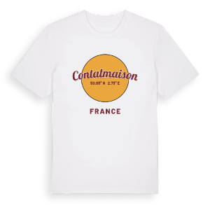 Contalmaison cirkel t-shirt – ekologisk bomull t-shirt från Pinshirt