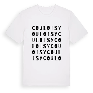 Couloisy ordlek t-shirt – ekologisk bomull t-shirt från Pinshirt