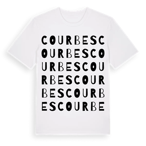 Courbes ordlek t-shirt – ekologisk bomull t-shirt från Pinshirt
