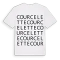 Courcelette ordlek t-shirt