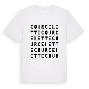 Courcelette ordlek t-shirt – ekologisk bomull t-shirt från Pinshirt