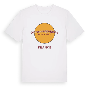 Courcelles-lès-Gisors cirkel t-shirt – ekologisk bomull t-shirt från Pinshirt