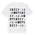 Crécy-au-Mont ordlek t-shirt